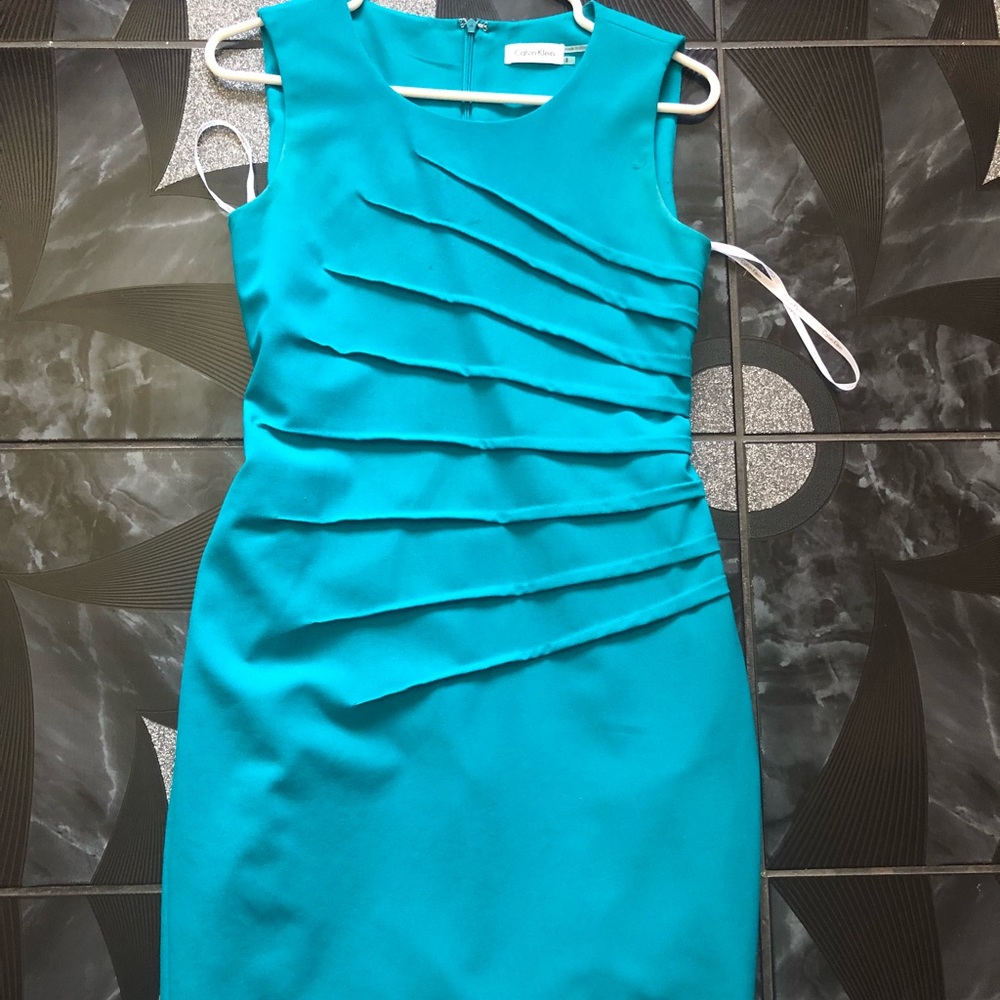 Blue Calvin Klein dress